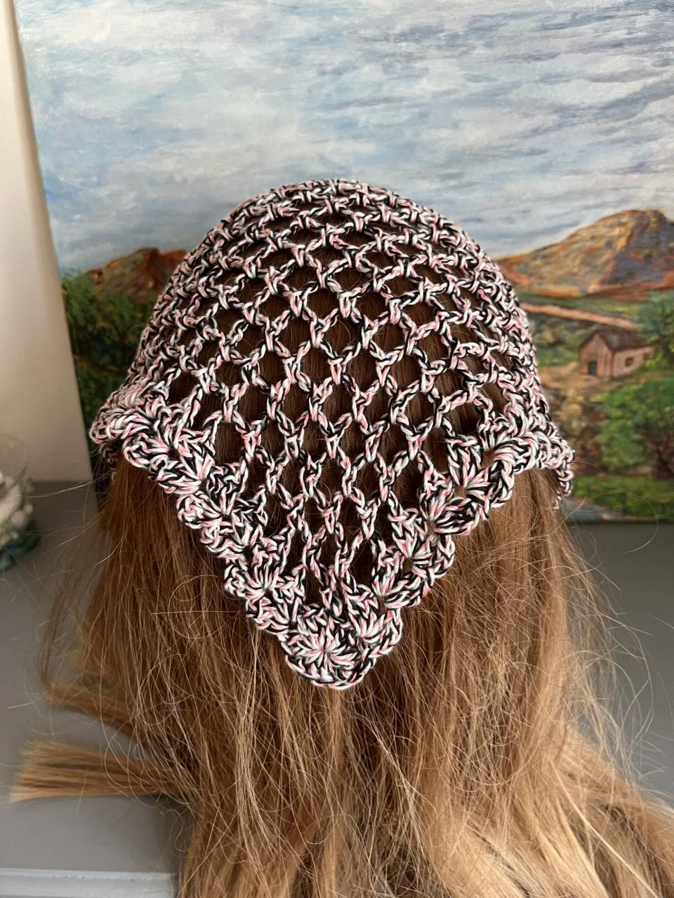 Bandana bandeau foulard headband pañuelo  Multicolore Gris Rose Noir Taille uniq